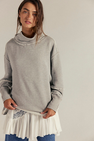 Anna Turtleneck by Free People in Grey, Size: L