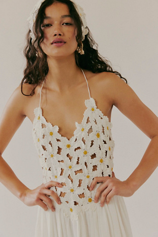 Bali Spring Fling Maxi Dress at Free People in White, Size: XL