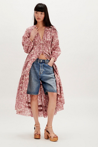 Pappiet Midi Dress par Free People en Rose Combo, pour femme