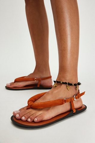 Suncatcher Thong Sandals by Free People in Orange, Size: US 6