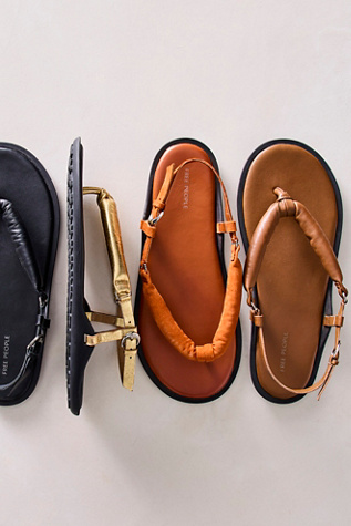 Suncatcher Thong Sandals by FP Collection at Free People in Orange, Size: US 10