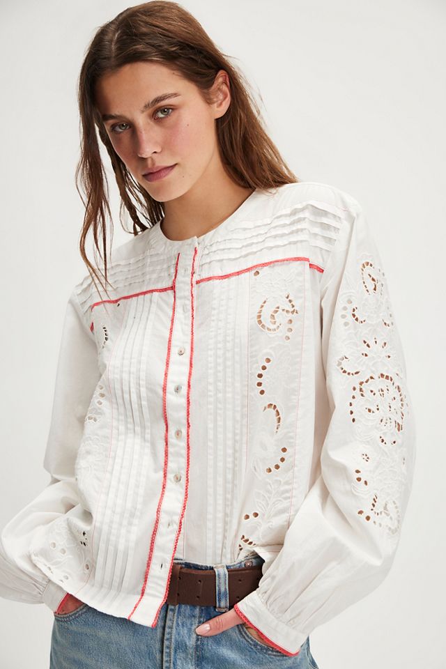 Frankie Eyelet Blouse #1