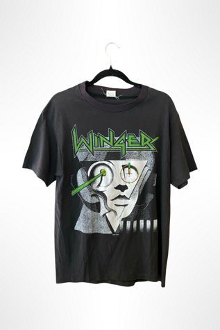 1980s Winger Band Tour T Shirt Selected By Ritual Vintage
