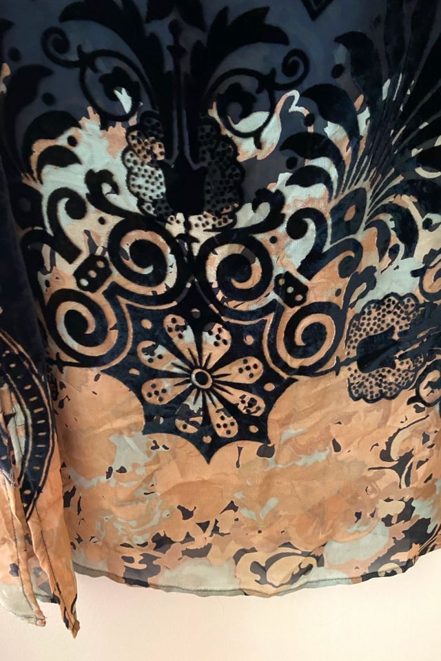 1990s Citron Devorè velvet Flapper Dress Selected By Ritual Vintage #2