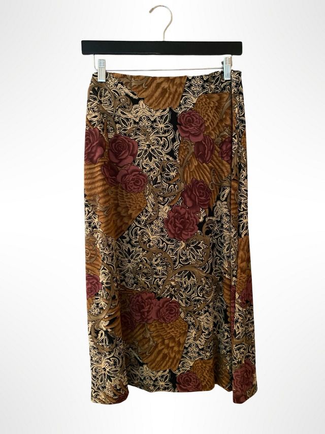 1990s Angel Wing Rococo Print Skirt Selected By Ritual Vintage #1