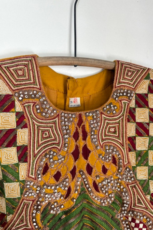 Женская блузка Grievous Angel Vintage Beaded & Embroidered Blouse Selected, цвет: Жёлтый — фото 3