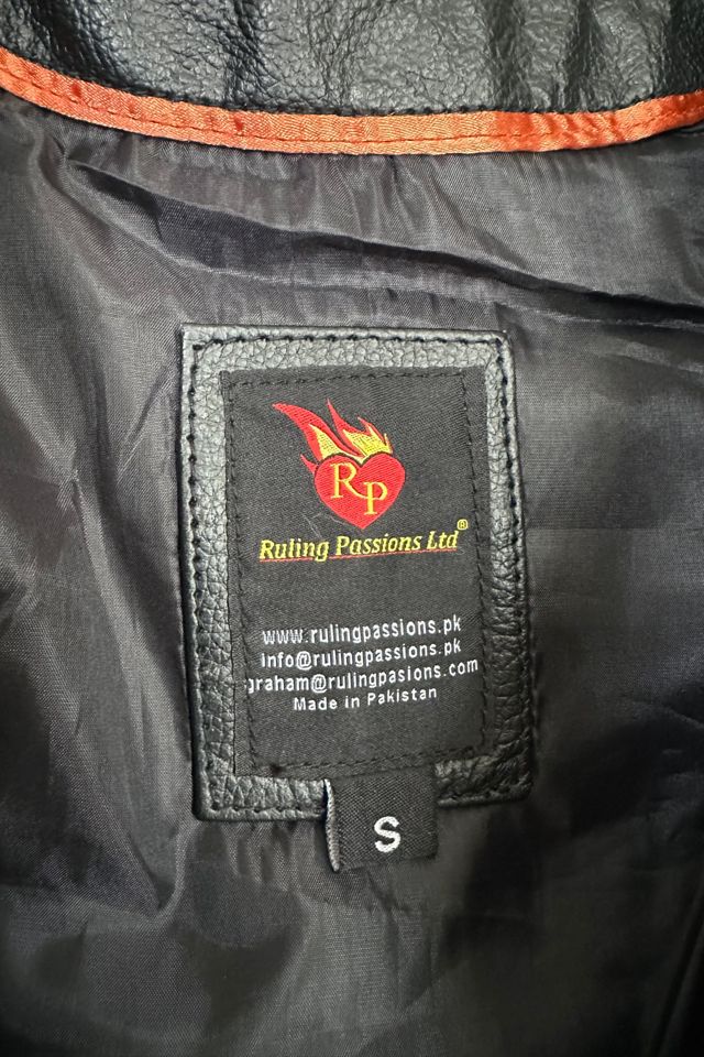 Vintage 1990s Leather Flame Vest Selected by Grievous Angel Vintage #2