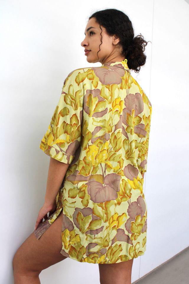 Vintage Sequined Botanical Print Blouse and Skirt Set Selected By Ankh By Racquel #2