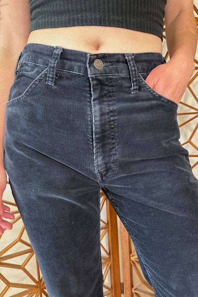 Vintage Faded Black Black Corduroy 501-Style Pants Selected by Picky Jane #1