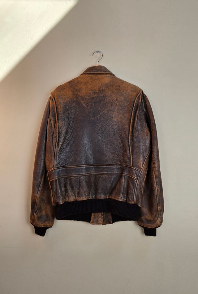 Vintage Military Issue Avirex Leather Jacket #2