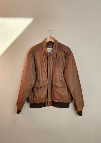 Classic Vintage Bomber Leather Jacket