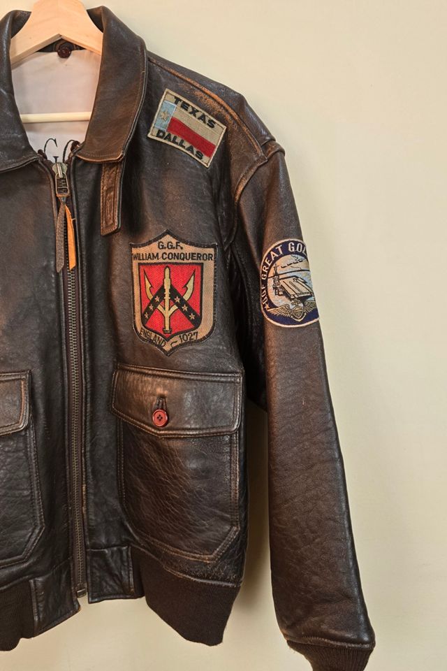 Vintage 1996 Topgun Captain Leather Jacket #1