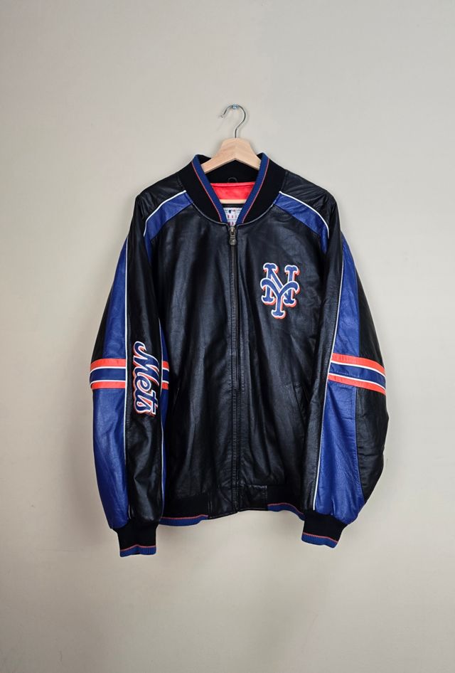 90S OLD G-Ⅲ Carl Banksヤンキース オールレザースタジャン