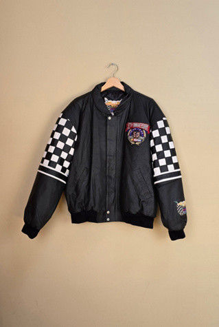 Vintage Jeff Hamilton Racing  Leather Jacket
