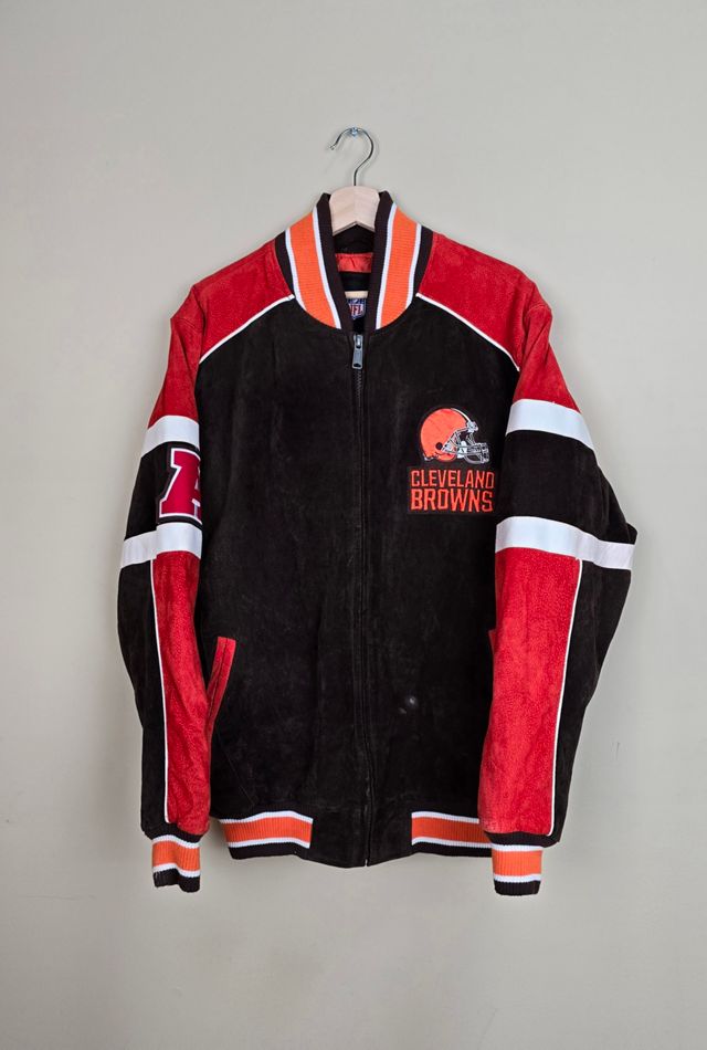 Vintage NFL Cleveland Browns Leather Jacket #1