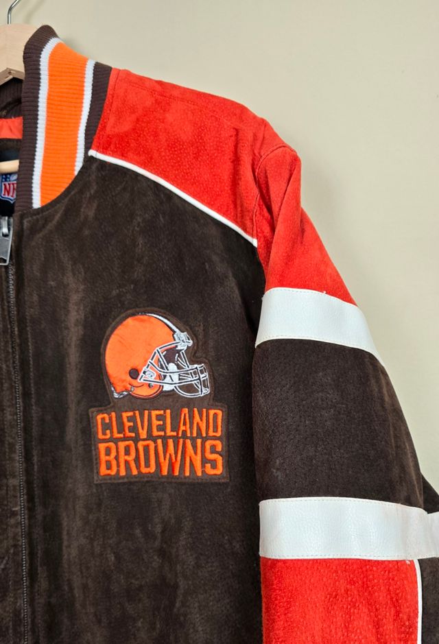 Vintage NFL Cleveland Browns Leather Jacket #2