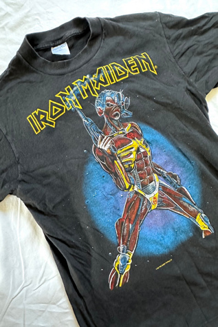 Женская футболка Cherry Vintage 1987 Iron Maiden Tour Tee Selected, цвет: Чёрный — фото 3