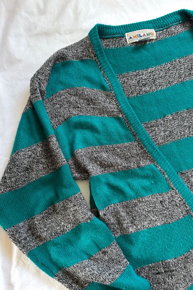 Vintage 1980s Striped Knit Cardigan Selected by Cherry #2