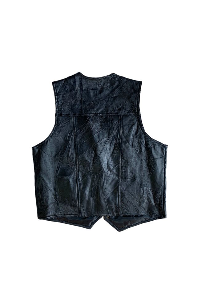 Vintage Patchwork Leather Vest Selected by SharpLilTeeth #1