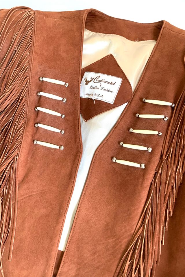 Vintage 1980s Suede Fringe Jacket & Skirt Set Selected by SharpLilTeeth #1