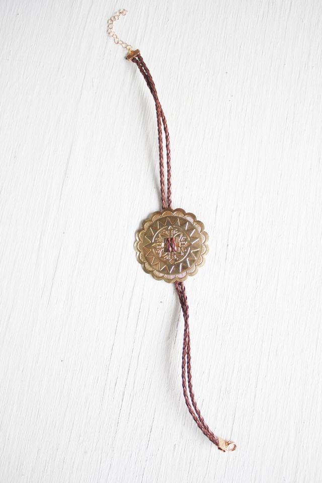 Handmade Western Medallion Bolo Choker Selected By Moons + Junes Vintage #2