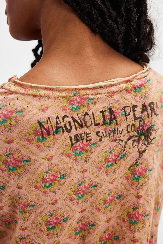 T-shirt vintage rose #2