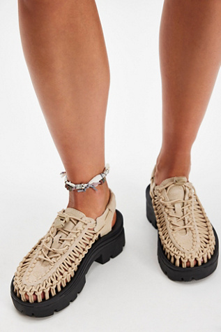 Keen Uneek Platform Woven Sneakers at Free People in Tan, Size: US 6 M