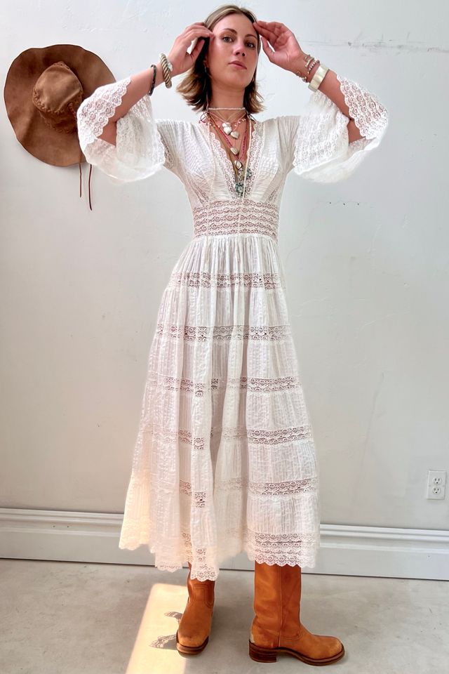 Vintage Hand Woven Phoenix Dress Selected by Anna Corinna