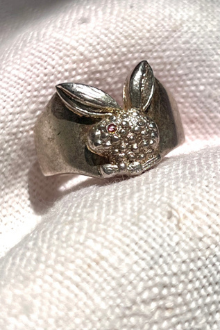 Vintage Sterling Silver Bunny Ring Selected by Anna Corinna