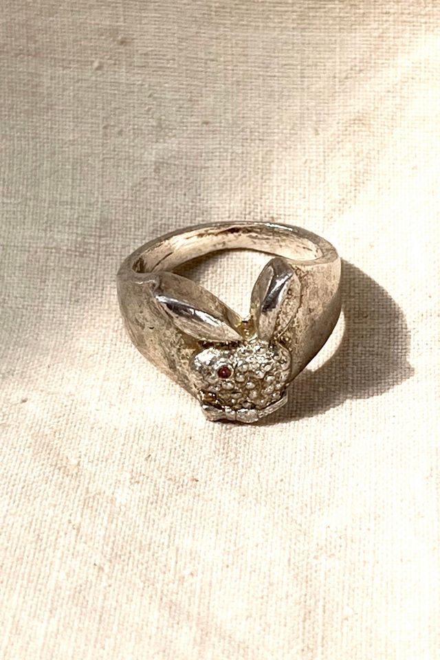 Vintage Sterling Silver Bunny Ring Selected by Anna Corinna #1