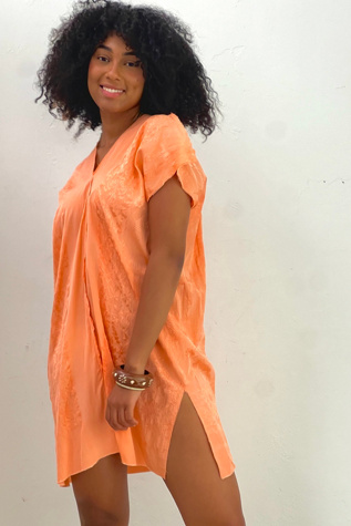 Anna Corinna Reworked Vintage Linen Woven Smock Dress