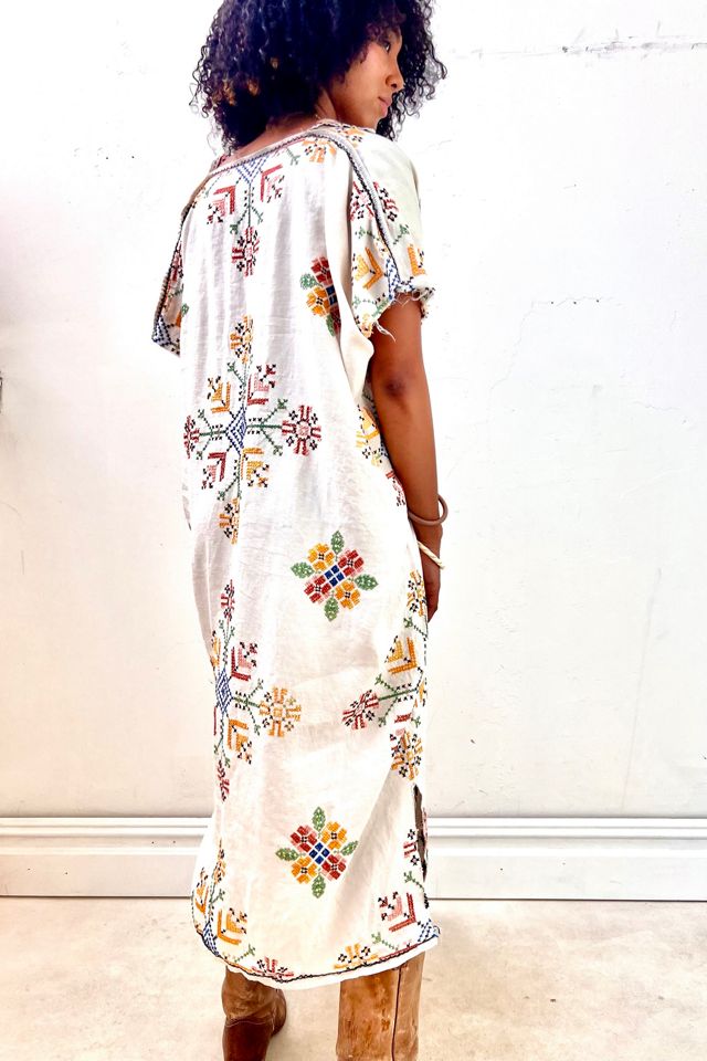 Anna Corinna Reworked Vintage Cross Stitched Sweet  Smock Dress #2