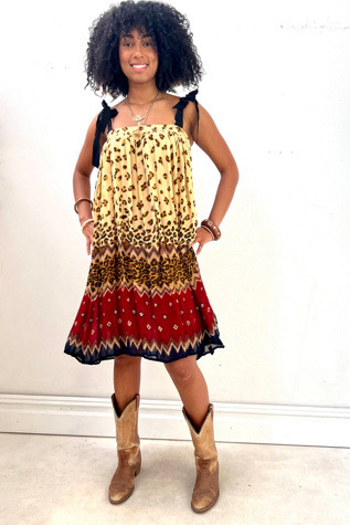 Anna Corinna Reworked Vintage Leopard Romper Dress