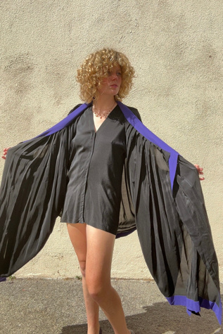 Женские платья The Curatorial Dept. Vintage 1979 Issey Miyake Cape Set Selected, цвет: Чёрный — фото 2