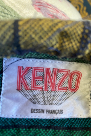 Женское платье The Curatorial Dept. Vintage Rare Kenzo Hooded Dress Selected, цвет: Синий — фото 4