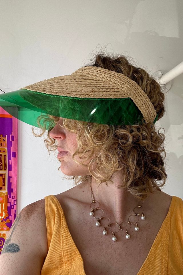 Woven Rattan Hat with Purple and Yellow Detail Selected by The Curatorial Dept. #1