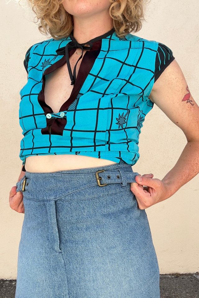 Celine Denim Waist Buckle Mini Skirt Selected by The Curatorial Dept. #1