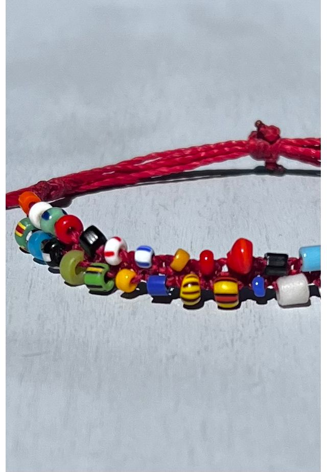 Nancy Melet Red Happy Bracelet #1