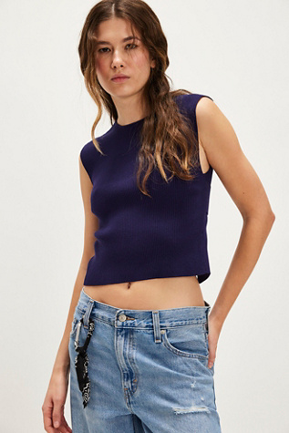 Back To Back Tee At Free People In Celestial Indigo, Size: XS