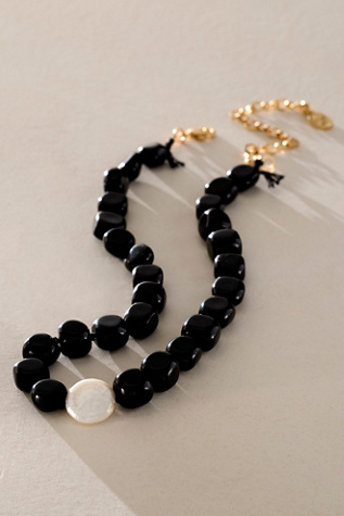 Aurora Choker by Ariana Ost at Free People in Black