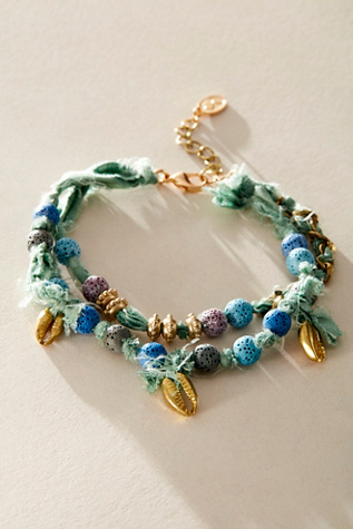 Ariana Ost Deep Sea Bracelet At Free People In Ocean Blue