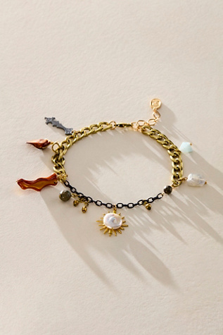 Ariana Ost Bali Charm Anklet At Free People In Gold