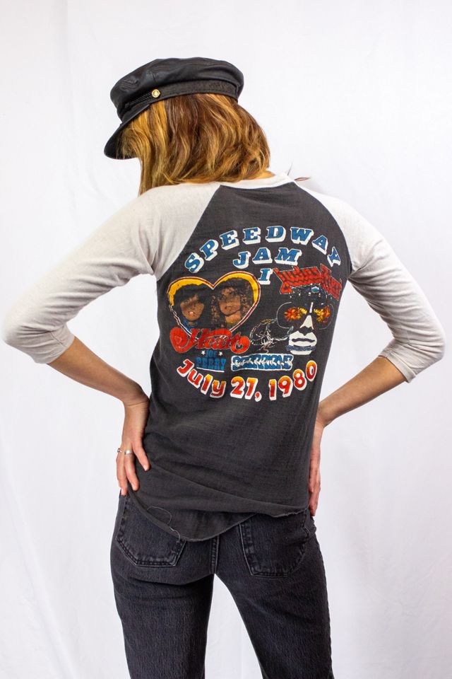 Vintage 1980 Speedway Jam Raglan Concert T Shirt Selected by Black Shag Vintage #1
