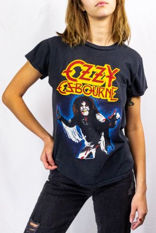 Vintage 1982 Ozzy Osbourne Diary of a Madman Concert T Shirt Selected by Black Shag Vintage