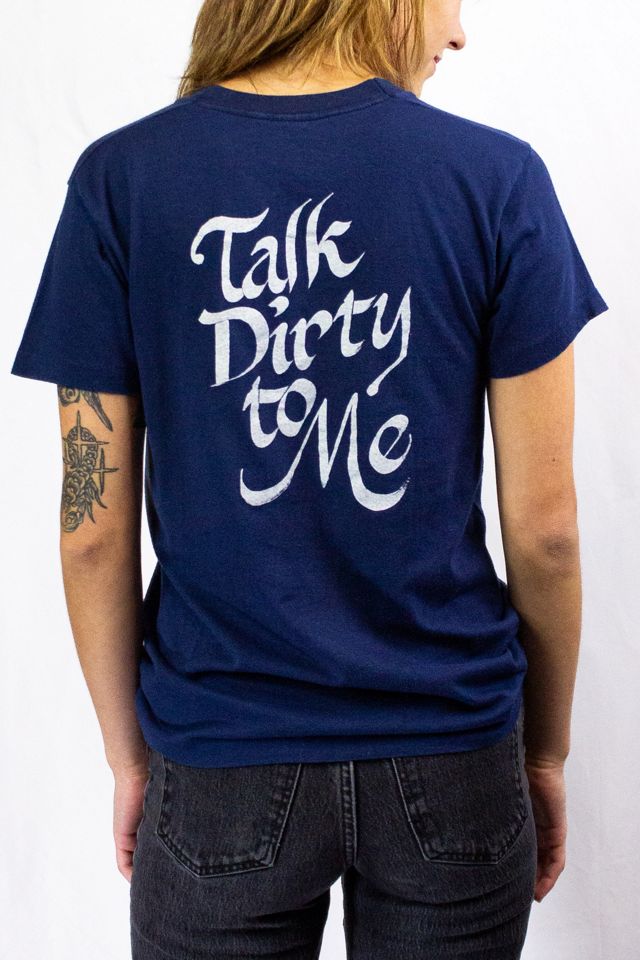 Vintage 80s Poison Look What The Cat Dragged In Concert T Shirt Selected by Black Shag Vintage #1