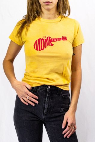 Vintage 70s The Monkees Concert T Shirt Selected by Black Shag Vintage