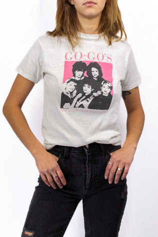 Vintage 1982 Go Go's Fan Club T Shirt Selected by Black Shag Vintage