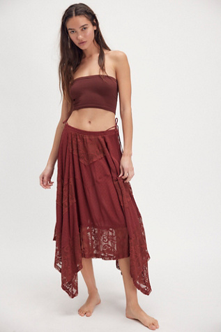 Sunny Meadows Convertible Slip By Intimately At Free People In Brandy Brown, Size: Large