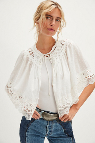 By The Lakes Cape At Free People In Ivory, Size: XS/S