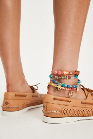 Sperry 2-Eye Woven Leather Boat Shoes